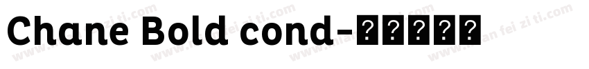 Chane Bold cond字体转换
